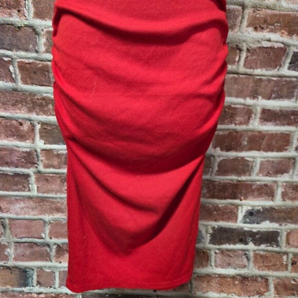 A New Day Ruched Mini Dress | Women’s Small | Red Sleeveless V-Neck - Picture 7 of 7